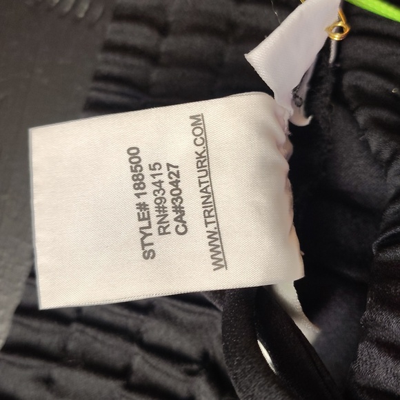 TRINA TURK WOMEN'S Black Wide-Leg PANTS WITH FLORAL DESIGN - Picture 7 of 13